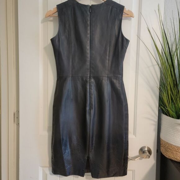 Muubaa Heiden Black Ombre Patent Leather Dress - Picture 2 of 14